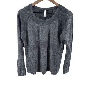 Fabletics‎ Gray Long Sleeve Women's Workout Compression Top 1X